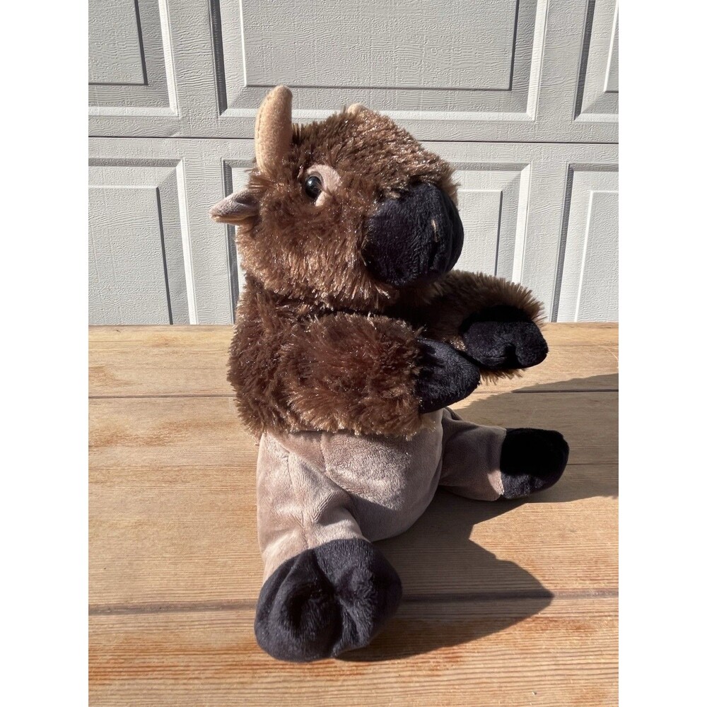 Wishpets Buffy The Buffalo Plush  Hand Puppet Toy 10”